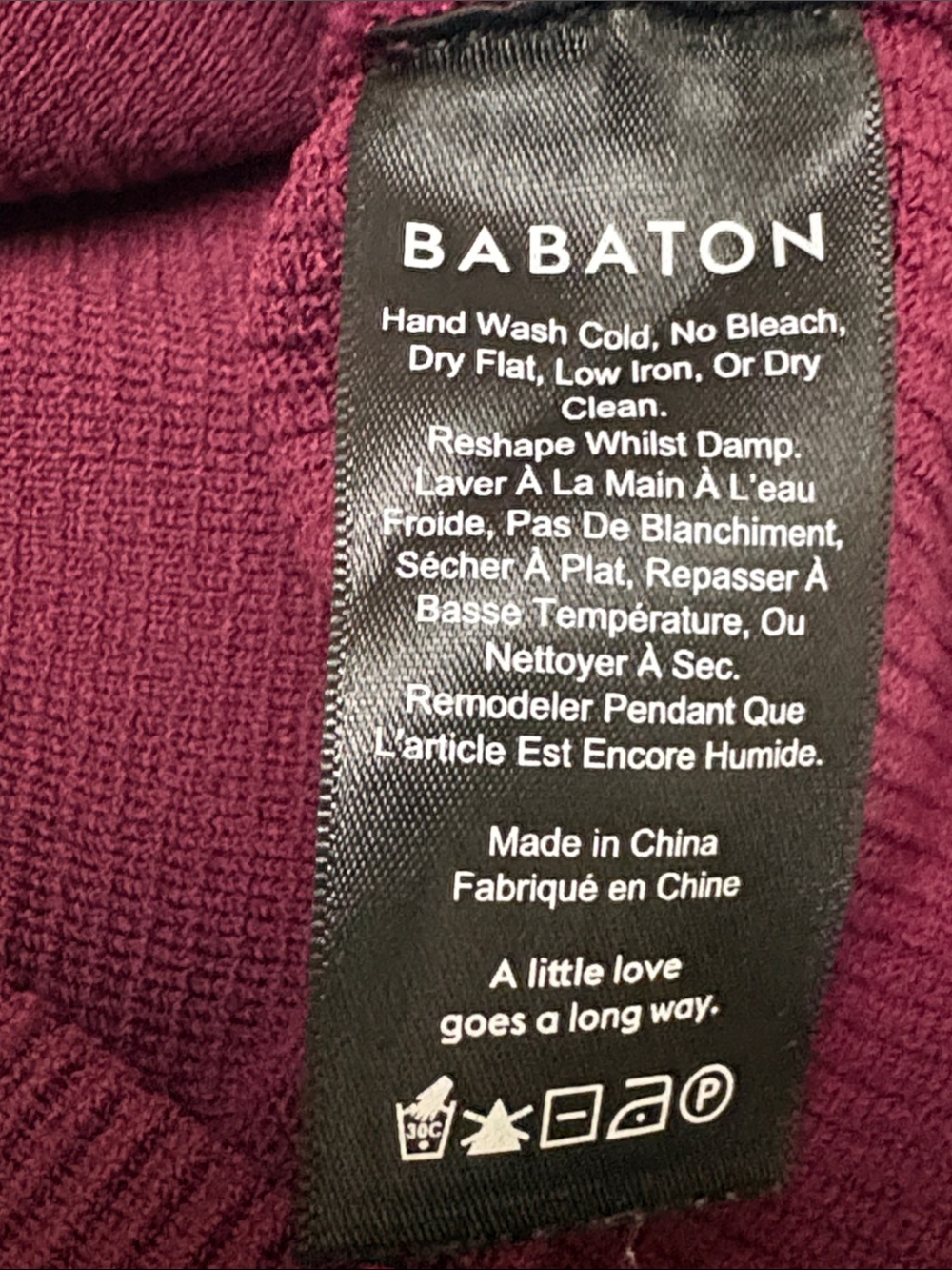 Babaton Ribbed Square-Neck Tank Top - Wine, medium - Picture 5 of 6
